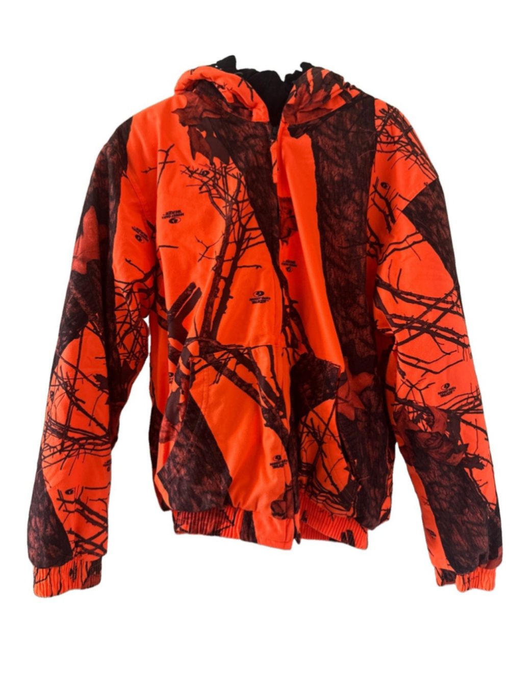Mossy Oak Men’s Blaze Hunting Jacket Thick Warm Soft Hooded Medium